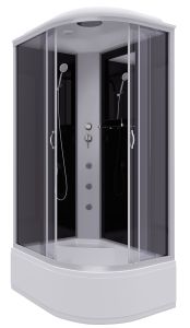Душевая кабина Niagara NG-2510-14LG с гидромассажем 120x80см серебро/тонированное