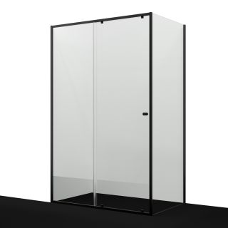 Душевой уголок WasserKRAFT Dill 61S32 130x80 см профиль чёрный матовый стекло прозрачное