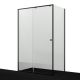 Душевой уголок WasserKRAFT Dill 61S32 130x80 см профиль чёрный матовый стекло прозрачное