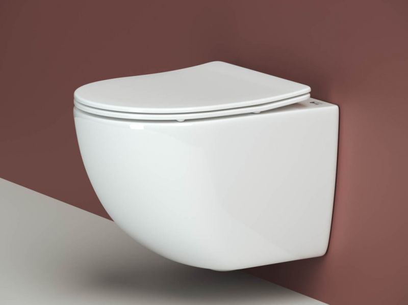 Подвесной унитаз Ceramica Nova Forma CN3009 безободковый белый Подвесной унитаз Ceramica Nova Forma CN3009 безободковый белый