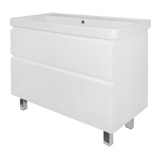 Тумба с раковиной Azario Мила CS00089953 90 см белый матовый