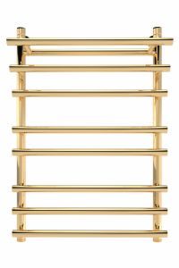 Полотенцесушитель водяной Indigo Just Shelf LJSHW80-50GDK3 80x50 см золото