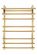 Полотенцесушитель водяной Indigo Just Shelf LJSHW80-50GDK3 80x50 см золото