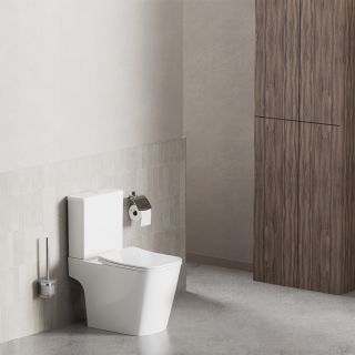 Унитаз-компакт Damixa Titan DX78C8601SC безободковый с сиденьем микролифт белый