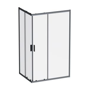 Душевой уголок Am.Pm Gem W90G-403-120290-BT 120x90 см без поддона чёрный матовый