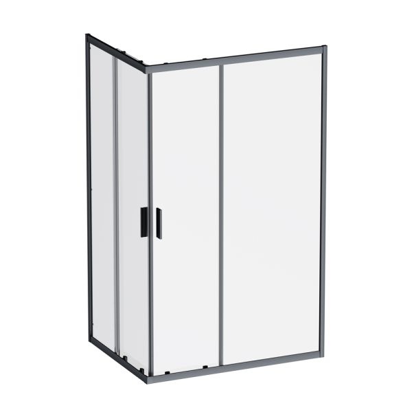 Душевой уголок Am.Pm Gem W90G-403-120290-BT 120x90 см без поддона чёрный матовый