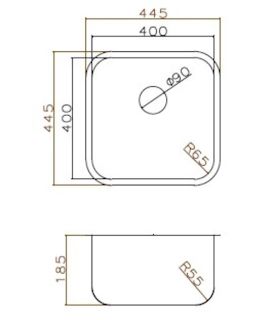 Кухонная мойка Grandex Aqua Select 44 2003333 графит Кухонная мойка Grandex Aqua Select 44 2003333 графит