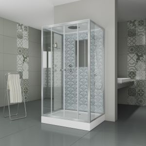 Душевая кабина Niagara NG-7772QW 120x90см серебро/прозрачное