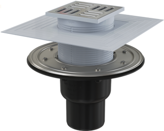 Сливной трап AlcaPlast 105 ? 105/50/75мм решетка - хром APV4344 Сливной трап AlcaPlast 105 ? 105/50/75мм решетка - хром APV4344