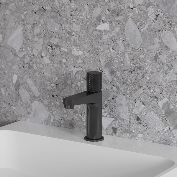 Смеситель для раковины Omnires Contour антрацит CT8010AT Смеситель для раковины Omnires Contour антрацит CT8010AT