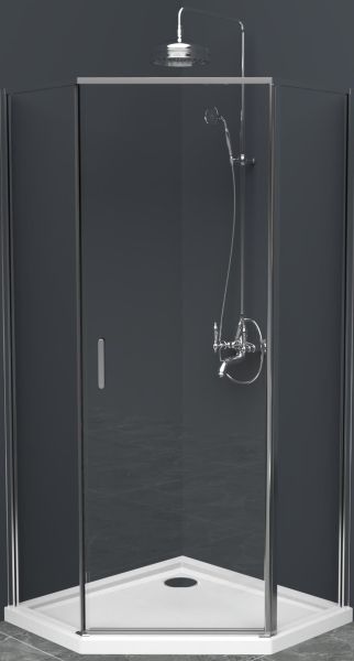 Душевой уголок BelBagno Uno 100см хром UNO-195-P-1-100-C-Cr Душевой уголок BelBagno Uno 100см хром UNO-195-P-1-100-C-Cr