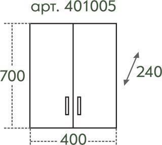 Шкаф СанТа Стандарт 401005 40см белый Шкаф СанТа Стандарт 401005 40см белый