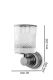 Стакан для зубных щёток Boheme Aura 10244-CR хром