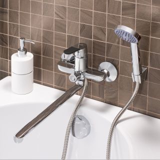 Смеситель для ванны с душем РМС SL123BL-006E хром Смеситель для ванны с душем РМС SL123BL-006E хром