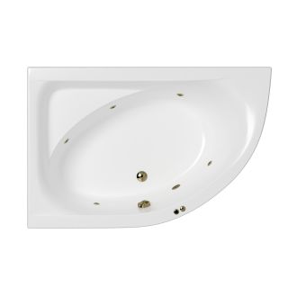 Гидромассажная ванна WHITECROSS Aquarella 0108.170110.100.SOFT.BR левая 170x110 см Soft бронза