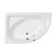 Гидромассажная ванна WHITECROSS Aquarella 0108.170110.100.SOFT.BR левая 170x110 см Soft бронза
