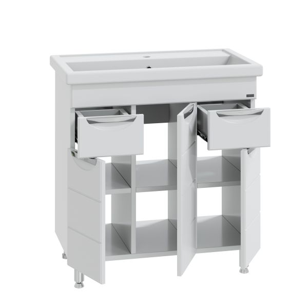 Напольная тумба под раковину Санта Родос 206015 80 см белый
