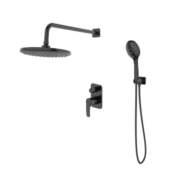 Душевой комплект IDDIS Ray RAYBL02i67 чёрный матовый Душевой комплект IDDIS Ray RAYBL02i67 чёрный матовый