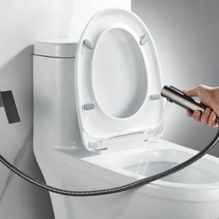 Гигиенический душ со смесителем Shevanik S9605T-1 оружейная сталь Гигиенический душ со смесителем Shevanik S9605T-1 оружейная сталь