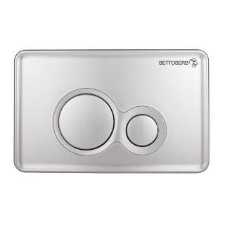 Клавиша смыва BETTOSERB 40006462 хром матовый TWIN Клавиша смыва BETTOSERB 40006462 хром матовый TWIN