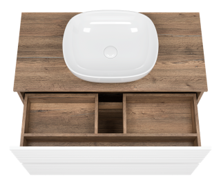Тумба с раковиной Brevita Dakota УТ000015495 белый 100 см