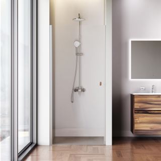 Душевая дверь AM.PM Sunny W87G-90-1P-MT прозрачное стекло профиль серебристый 90x190