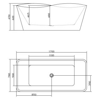 Акриловая ванна Swedbe Vita 8809 170x78см белый Акриловая ванна Swedbe Vita 8809 170x78см белый