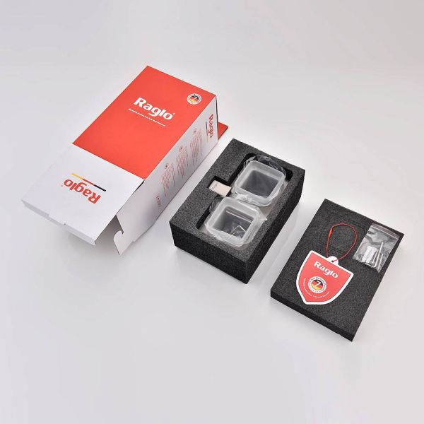 Стакан для ванной комнаты Raglo R301.08.09 двойной графит Стакан для ванной комнаты Raglo R301.08.09 двойной графит