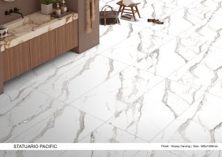 Керамический гранит Azario СТАТУАРИО ПАЦИФИК P4110821140 60х120 глянцевый карвинг