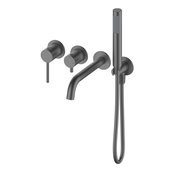 Встраиваемый смеситель для ванны Wonzon & Woghand Stick WW-889017-BGM тёмный графит