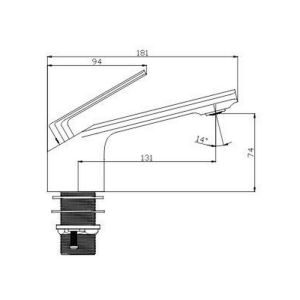 Смеситель для раковины Kohr MAI RUI 1LN550100CP хром