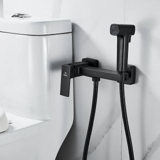 Гигиенический душ со смесителем Rose R2805H-1 чёрный матовый Гигиенический душ со смесителем Rose R2805H-1 чёрный матовый