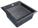 Комплект Paulmark: мойка Stepia 45 и ролл-мат Step PM114651-DG+R375-BS графит/брашированная нержавеющая сталь Комплект Paulmark: мойка Stepia 45 и ролл-мат Step PM114651-DG+R375-BS графит/брашированная нержавеющая сталь