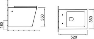 Комплект SantiLine SL-5004MB+SL-04 безободковый чёрный матовый унитаз с сиденьем микролифт и инсталляция с клавишей смыва чёрный матовый квадрат