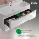Тумба с раковиной IDDIS Клауд Икс (Cloud X) CLX10W0i95K 100 см белый