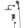 Душевой комплект Lemark Bronx LM3729BL чёрный