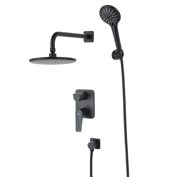 Душевой комплект Lemark Bronx LM3729BL чёрный Душевой комплект Lemark Bronx LM3729BL чёрный