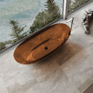 Ванна прозрачная Vincea VBT-6T01BR, янтарь