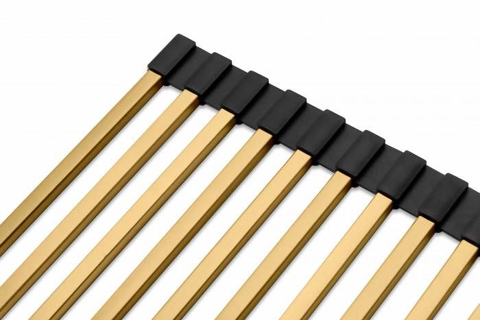 Ролл-мат для кухонной мойки Paulmark Pro R405-BG брашированное золото