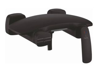 Смеситель для ванны Rose R1102H с каскадным изливом чёрный матовый Смеситель для ванны Rose R1102H с каскадным изливом чёрный матовый