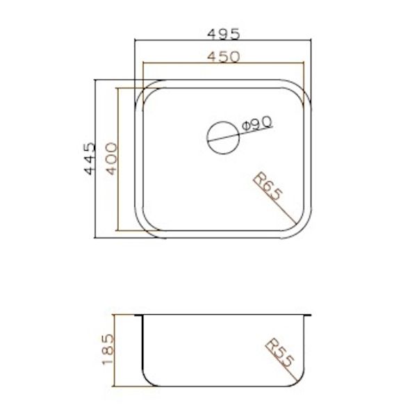 Кухонная мойка Grandex Aqua Select 49 2003341 золото