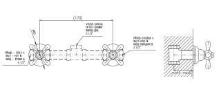 Смеситель для душа Rav Slezak Morava Retro MK483SM бронза