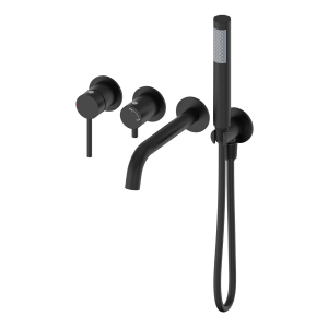 Встраиваемый смеситель для ванны Wonzon & Woghand Stick WW-889017-MB чёрный матовый