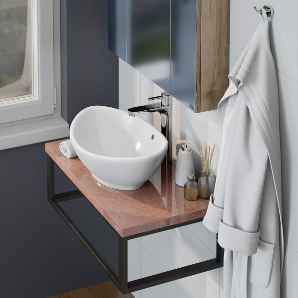 Столешница Санта 900155 80 см терракот