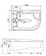 Акриловая ванна Gemy G9083 B L 180x122x72 Акриловая ванна Gemy G9083 B L 180x122x72