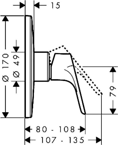 Смеситель для душа Hansgrohe Focus 31964000 хром