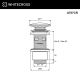 Донный клапан Whitecross A707CR хром