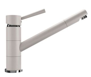 Смеситель для кухни Ulgran Classic U-025-331 с низким поворотным изливом белый Смеситель для кухни Ulgran Classic U-025-331 с низким поворотным изливом белый