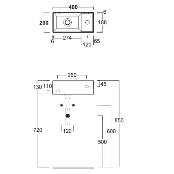 Раковина SIMAS AGILE AG20 nero matt*1 черная 40 см