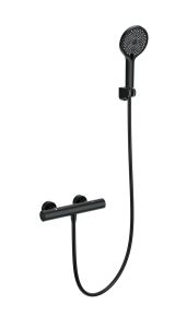 Смеситель для душа Wonzon & Woghand INN 1 WW-B3013-A-MB с термостатом чёрный матовый